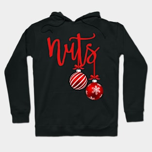 Funny Christmas Chest Nuts Christmas Couple Mr and Mrs Love Hoodie